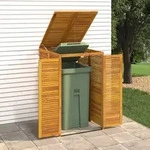 M&uuml;lltonnenbox F&uuml;r 1 Tonne 70x89x117 Cm Massivholz Akazie - Vidaxl