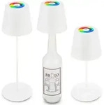 Briloner - 3 In 1 Rgbw Led Tischlampe Kabellos Ip44 Flaschenleuchte Aussen/innen Akku