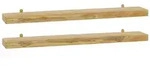 Wandregale 2 Stk. 90x15x4 Cm Massivholz Teak Vidaxl
