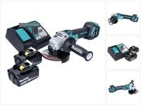 Makita Dga 513 Rg Akku Winkelschleifer 18 V 125 Mm Brushless + 2x Akku 6,0 Ah +