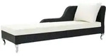Sonnenliege Mit Auflage Poly Rattan Schwarz Vidaxl