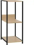 Kleines B&uuml;cherregal Schwarz Eichefarben 33,5x39,6x79,7cm Vidaxl