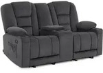 M Mcombo Elektrisch 2 Sitzer Sofa Mit Schlaffunktion, 2er Relaxsofa Mit Taste 150&deg;