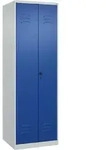 C+p Putzmittel-spind Classic Plus, 2 Abteile, 1850x600x500mm, 7035/5010...