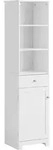 Sobuy - Bzr17-w Badezimmer Hochschrank Badschrank Badregal Badezimmerschrank Mit 3