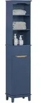 Sobuy - Bzr112-b Hochschrank Badezimmer Schrank Badschrank Schmal Badregal