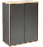 Finn Doppel-midischrank 60cm - Anthrazit - Fackelmann