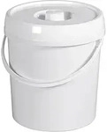 Windeleimer Mit Deckel Wei&szlig; 11 L