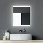 Talos - Badezimmerspiegel Mit Beleuchtung Moon Led Badspiegel 40x45 Cm -