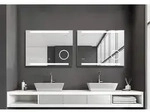 King Badspiegel Mit Beleuchtung - Led Badezimmerspiegel 80x60 Cm - Wandspiegel Mit