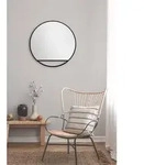 Black Hole Matt Spiegel - Rund, 80 Cm - Runder Wandspiegel In Matt Schwarz -