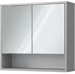 Vicco - Badspiegelschrank Eliza, Grau, 70 X 65 Cm Mit 2 T&uuml;ren