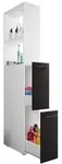 Ebuy24 - Sadiloxl Badschrank Wei&szlig;, Anthrazit.