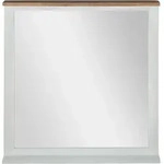 Womo-design - Wandspiegel Xi'an 80x76 Cm, Rechteckig, Natur/wei&szlig;, Unikat,