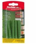 Fischer Spreizd&uuml;bel Sx Green 8x65 K, D&uuml;bel, Gr&uuml;n, 10 St&uuml;ck