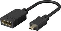 Micro Hdmi&trade; / Hdmi&trade;-adapter, 4k/60hz, Hdmi&trade;-micro-stecker (typ D) 