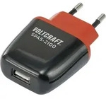 Voltcraft - Spas-2100 Usb Ladeger&auml;t 10.5 W 1x Usb-a Schwarz, Rot Innenbereich