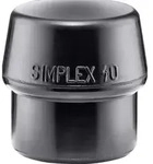 Simplex-einsatz, Gummikomposition, Schwarz D=40 Mm 3202.040