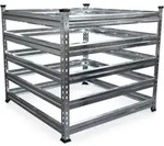 Bituxx - Komposter Garten Wetterfest Kompostierer Kompostbeh&auml;lter Metall 100 X 100