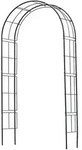 Nature Gartenbogen Metall 229x38x113 Cm Schwarz
