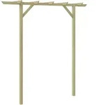 Gartenpergola 205x40x203 Cm Holz - Vidaxl