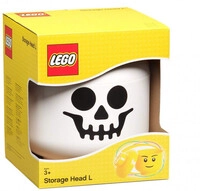 Lego Aufbewahrungsbox Kopfskelett Gro&szlig; 24 X 27 Cm Polypropylen Wei&szlig;