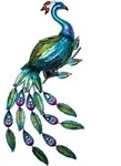 Led Solar Wandlicht Pfau