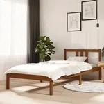 Massivholzbett Honigbraun 90x200 Cm Vidaxl