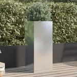 Vidaxl Planter Silver 32x29x75 Cm Stainless Steel