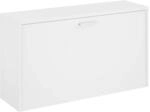 Schuhbank Hochglanz-wei&szlig; 80x24x45 Cm Holzwerkstoff - Vidaxl