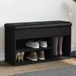Schuhbank Schwarz 82x32x45,5 Cm Holzwerkstoff - Vidaxl