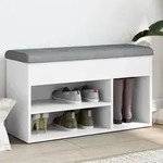 Schuhbank Wei&szlig; 82x32x45,5 Cm Holzwerkstoff Vidaxl