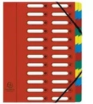 Ordnungsmappe Harmonika&reg; Din A4 225g/m2 Colorspankarton Farbe: Rot Farbe Des