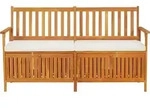 Truhenbank Mit Kissen 170 Cm Massivholz Akazie - Vidaxl