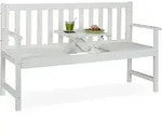 Gartenbank Mit Integriertem Tisch, 3 Sitzer, Robuste Holz Sitzbank, Garten & Balkon,