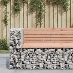 Vidaxl - Gartenbank Aus Gabionen 92x71x65,5 Cm Massivholz Douglasie