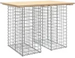 Vidaxl - Gartenbank Aus Gabionen 100x70x72 Cm Massivholz Kiefer