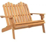 Adirondack-gartenbank 126 Cm Massivholz Akazie Vidaxl
