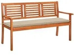 Prolenta Premium 3-sitzer-gartenbank Mit Auflage 150 Cm