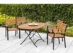 Schlossgarten Set 5tlg 4 Sessel Tisch Ov 140x90cm