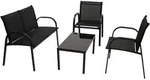Arona: Lounge Set 4-teilig (2x Loungesessel, 1x Loungesofa 2-sitzer, 1x Loungetisch