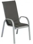 Amalfi Di Lusso Stapelsessel, Hohe Lehne, , 2er Set, Silber