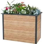 Hochbeet 'primus-multi M' Inkl. Schneckenschutz, Holzoptik / Anthrazit, 50 X 100 X 77
