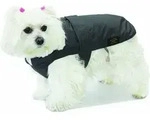 Fashion Dog Hundemantel Mit Kunstpelz-futter - Schwarz - 27 Cm