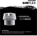 Simplex-einsatz, Weichmetall, Silber D=30 Mm 3209.030