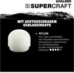 Schonhammer Supercraft 40mm M. 1 Abger. Kopf R&uuml;ckschlagfrei - Halder