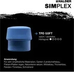 Simplex-einsatz, Tpe-soft, Blau D=40 Mm 3201.040
