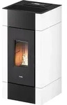 Pelletofen Cristal 9 Metall Wei&szlig; 8,5 Kw Pellet Air Kamin Kaminofen Bel&uuml;ftet - Cadel