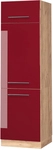 K&uuml;hlumbauschrank Fame-line, Bordeaux Hochglanz, 60 Cm, Vicco