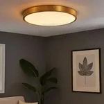 Led Deckenleuchte Deckenlampe Wohnzimmerlampe Esszimmerleuchte Rund, Metall Messing
